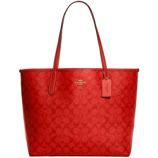 Sac-à-main Femme Coach CA157-IMQRG Rouge (46 x 29 x 16 cm)