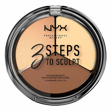 Étui de Maquillage NYX 3 Steps to Sculpt Light (5 g)