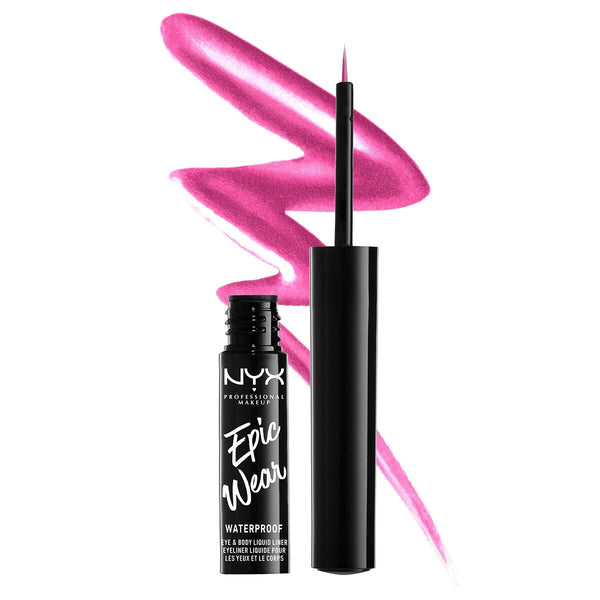 Eyeliner NYX Epic Wear fuchsia métallique Liquide