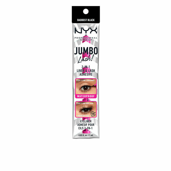 Applicateur pour Faux Cils NYX Jumbo black Eyeliner 2 en 1 (8 g)