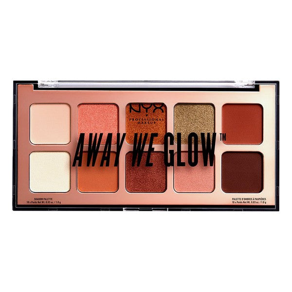 Palette d'ombres à paupières Away We Glow NYX (10 x 1 g)