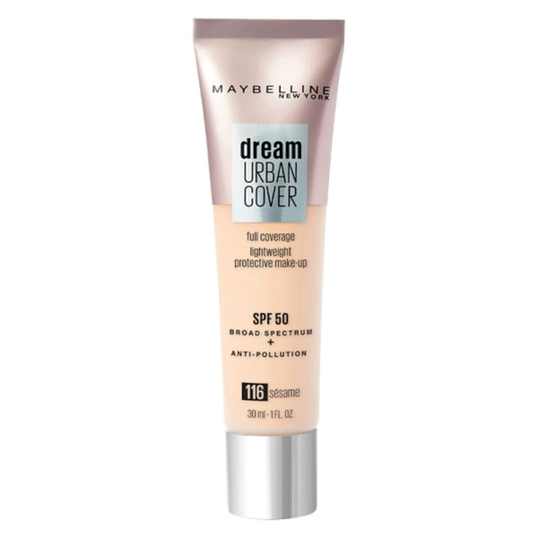 Base de maquillage liquide Dream Urban Cover Maybelline SPF50 (30 ml)