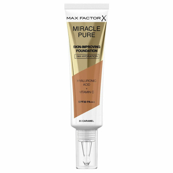 Base de maquillage liquide Max Factor Miracle Pure SPF 30 85-Caramel (30 ml)