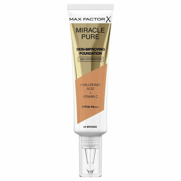 Base de maquillage liquide Max Factor Miracle Pure 80-bronze SPF 30 (30 ml)