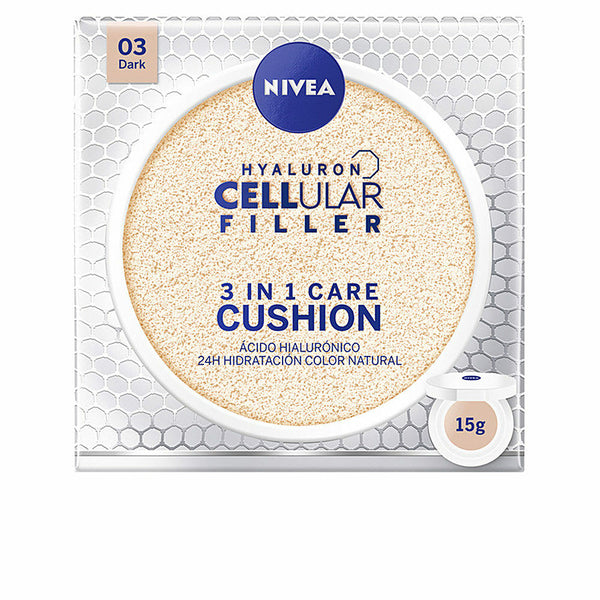 Base de Maquillage Crémeuse Nivea Hyaluron Cellular Care Cushion 3-en-1 (15 g)