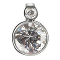 Pendentif Femme Glamour GNS-00 Blanc (1,8 cm)