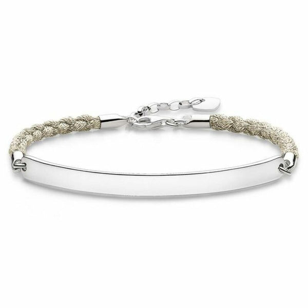 Bracelet Femme Thomas Sabo LBA0029-173-19 Blanc Argent Argenté