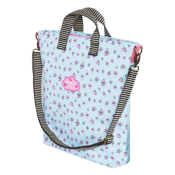 Sac-à-main Femme Gorjuss Cherry Blossom Turquoise (36 x 38 x 9.5 cm)