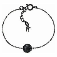 Bracelet Folli Follie 1B17T003K Noir Acier (17 cm)