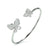 Bracelet Folli Follie Papillons Argent 925 (Ø 55 mm)