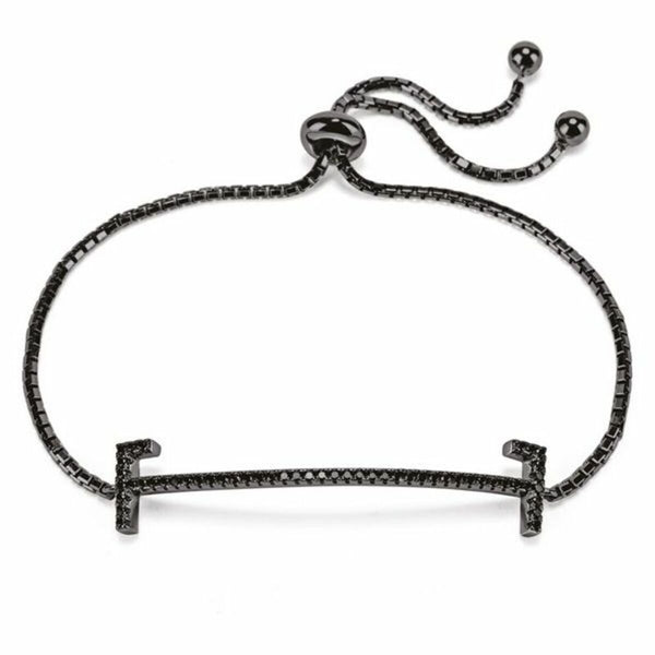 Bracelet Folli Follie 3B18S004KK Noir Argent 925 (23 cm)