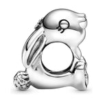 Perle de verre Femme Pandora RABBIT Argenté