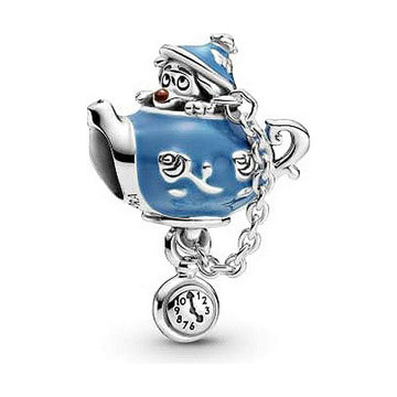 Perle de verre Femme Pandora ALICE IN WONDERLAND Argenté Bleu