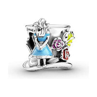 Perle de verre Femme Pandora ALICE IN WONDERLAND Argenté Multicouleur