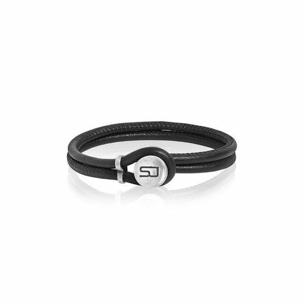 Bracelet Femme Sif Jakobs BR458-BL-BK-19_5 Noir Cuir (19,5 cm)