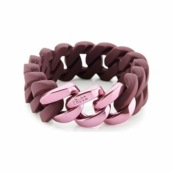 Bracelet TheRubz 100484 Rouge Rose Silicone Acier inoxydable Acier/Silicone (20 mm)