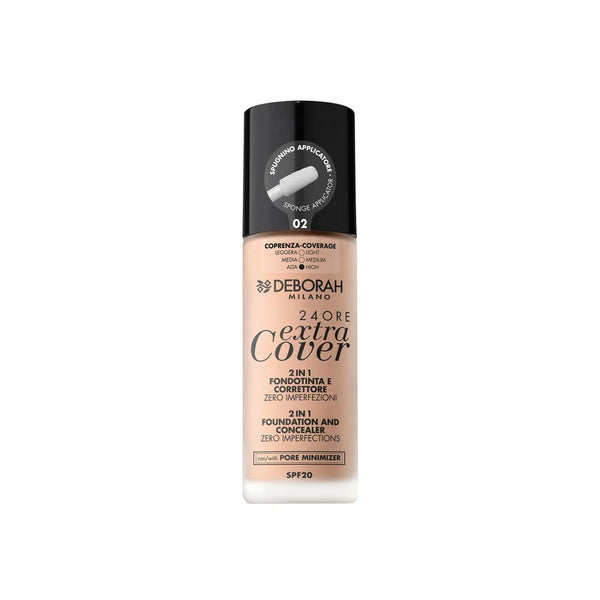 Base de Maquillage Crémeuse 24 Ore Extra Cover Deborah Nº 02