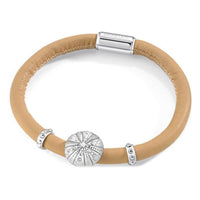 Bracelet Femme avec Cristaux Morellato SADZ05 Verre Argenté Acier Cuir Or rose (19,5 cm)