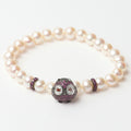 Bracelet Femme Lancaster JLA-BR-OWL-5-WH Violet Blanc Argent 925 16 mm