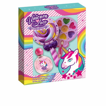 Kit de maquillage pour enfant Cartoon Unicorn Love Bi Lollipop (9 pcs)