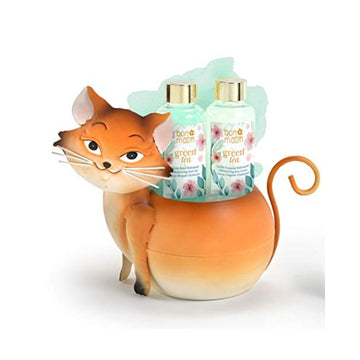 Ensemble de Bain Lorenay Bon Matin Green Tea Métal Chat (2 pcs)