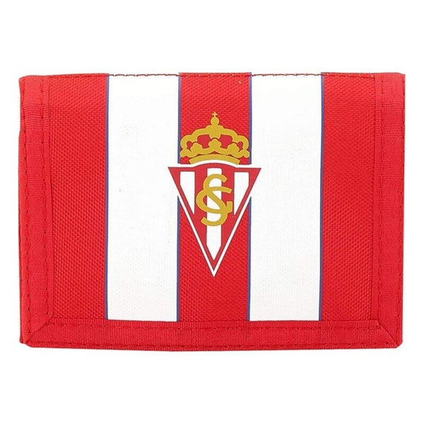 Portefeuille Real Sporting de Gijón Blanc Rouge