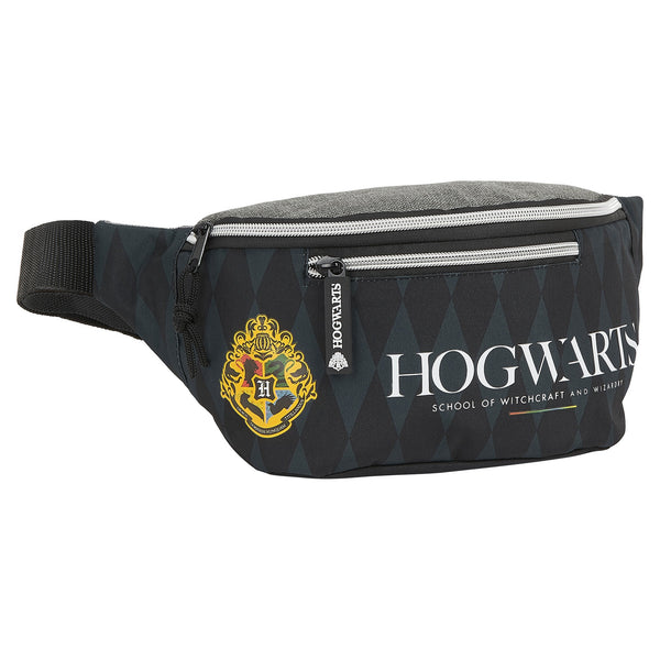 Sac banane Harry Potter Hogwarts Noir Gris (23 x 12 x 9 cm)