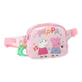 Sac banane Peppa Pig Having fun Rose (14 x 11 x 4 cm)