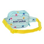 Sac banane Baby Shark Beach day Jaune Bleu clair (14 x 11 x 4 cm)