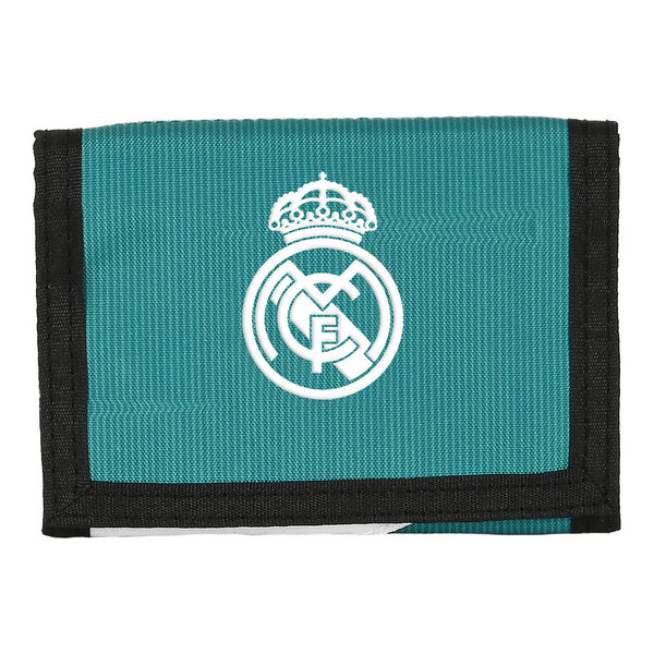 Portefeuille Real Madrid C.F. Blanc Vert turquoise (12.5 x 9.5 x 1 cm)