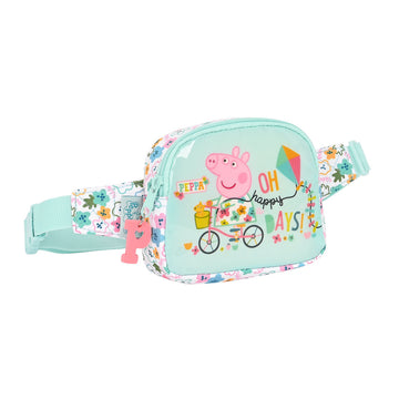 Sac banane Peppa Pig Cosy corner Bleu clair (14 x 11 x 4 cm)