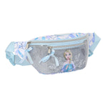 Sac banane Frozen Memories Argenté Bleu Blanc (23 x 12 x 9 cm)