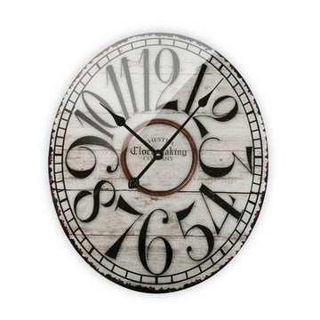 Horloge Murale Versa Vintage Verre (4 x 60 x 50 cm)