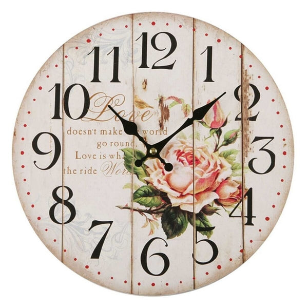 Horloge Murale Versa Rosé Métal (5 x 28 x 28 cm)