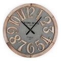 Horloge Murale Hotel Métal Bois MDF (5 x 60 x 60 cm)