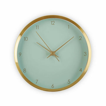 Horloge Murale Versa Vert Aluminium (26 x 26 x 5 cm)