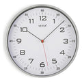 Horloge Murale Plastique (4,5 x 30,5 x 30,5 cm) Argent