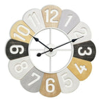 Horloge Murale Versa Nicosia Métal Bois MDF (4,5 x 60 x 60 cm)