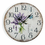 Horloge Murale Versa Lavender Bois (4 x 30 x 30 cm)