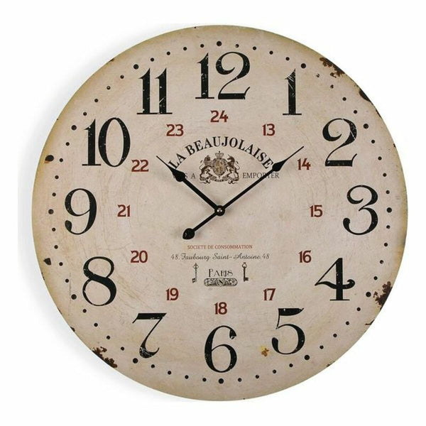 Horloge Murale Versa Beaujolaise Bois (3 x 58 x 58 cm)