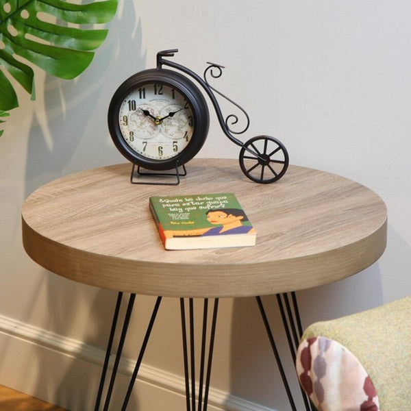 Horloge de table Versa Noir Bicyclette Fer (10 x 23 x 29 cm)