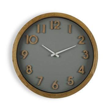 Horloge Murale Versa 50 cm Bois MDF Bois MDF/Verre