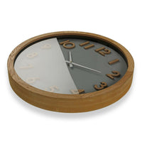 Horloge Murale Versa 50 cm Bois MDF Bois MDF/Verre