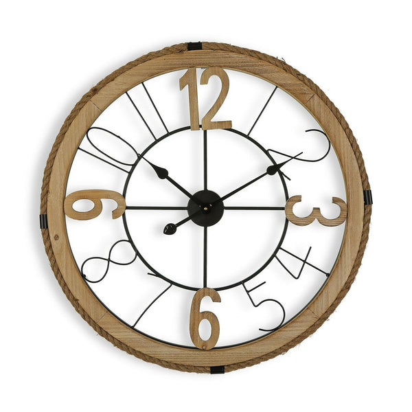 Horloge Murale Versa Bois MDF Bois MDF/Verre (4,5 x 70 x 70 cm)