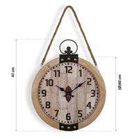 Horloge Murale Versa o CLOCK Bois MDF (40 x 6,5 x 47 cm)