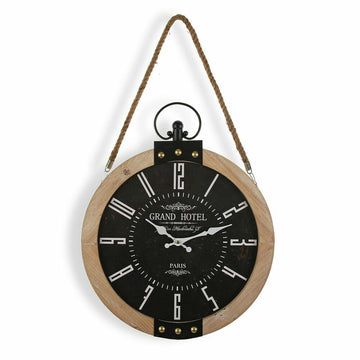 Horloge Murale Grand Hotel Versa BK Bois MDF (40 x 6,5 x 47 cm)