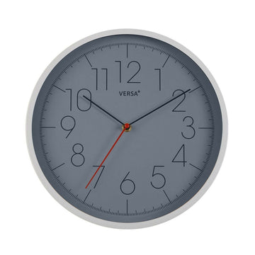 Horloge Murale Versa Gris Plastique (4,3 x 30,5 x 30,5 cm)