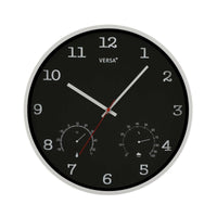 Horloge Murale Versa Noir Plastique (4,3 x 35,5 x 35,5 cm)