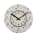 Horloge Murale Versa Fleurs Bois (4 x 29 x 29 cm)