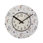 Horloge Murale Versa Fleurs Bois (4 x 29 x 29 cm)